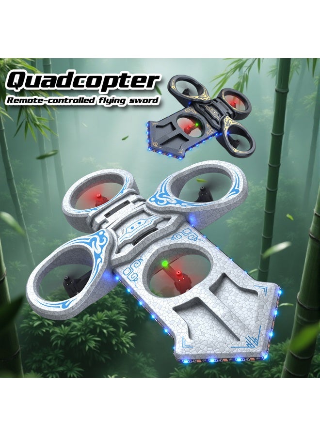 【Flying Sword Aerial Vehicle】 Acrobatic remote-controlled flight, toy fighter jet, shatter-resistant flying sword design, sword-mounted remote-controlled drone, gesture-sensing toy, birthday gift for children and boys. - Image 2