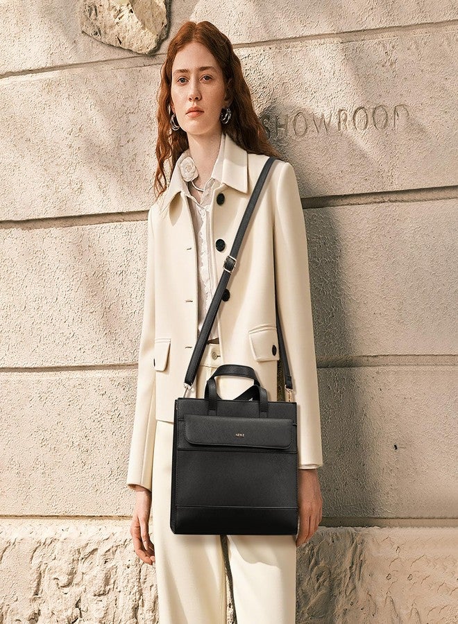 Keyli Trendy Satchel Purse for Women,Tote Shoulder Bag Top Handle Purses and Handbags Waterproof Leather Crossbody Designer Bags Sets Black - Image 4