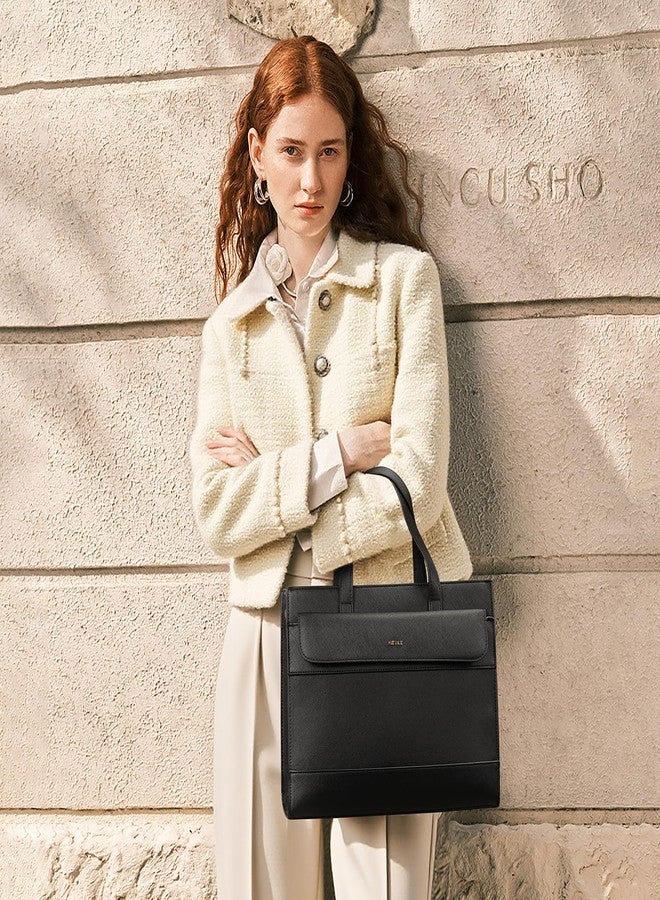 Keyli Trendy Satchel Purse for Women,Tote Shoulder Bag Top Handle Purses and Handbags Waterproof Leather Crossbody Designer Bags Sets Black - Image 3