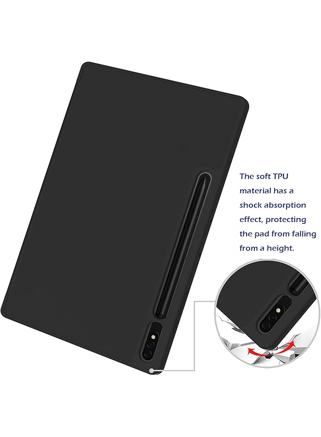 erorex Case For Samsung Galaxy Tab S9 11 Inch 2023 Sm-X710 X716B X718U With Built-In Pen Holder Slim Soft Tpu Trifold Stand Cover With Auto Wake Sleep For Galaxy Tab S9 Tablet 11 Inch Black  - Image 5