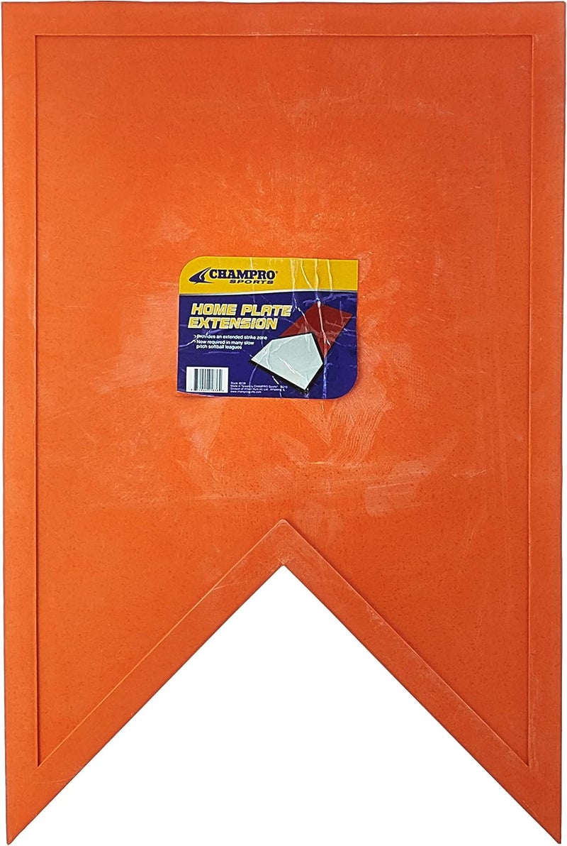 Home Plate Extension (Orange) , 17” x 25”