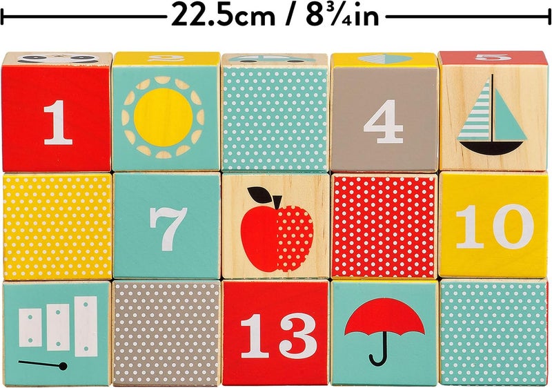 بيتي كولاج Petit Collage PTC314 مكعبات خشبية ABC للتراص، متعدد - Image 5