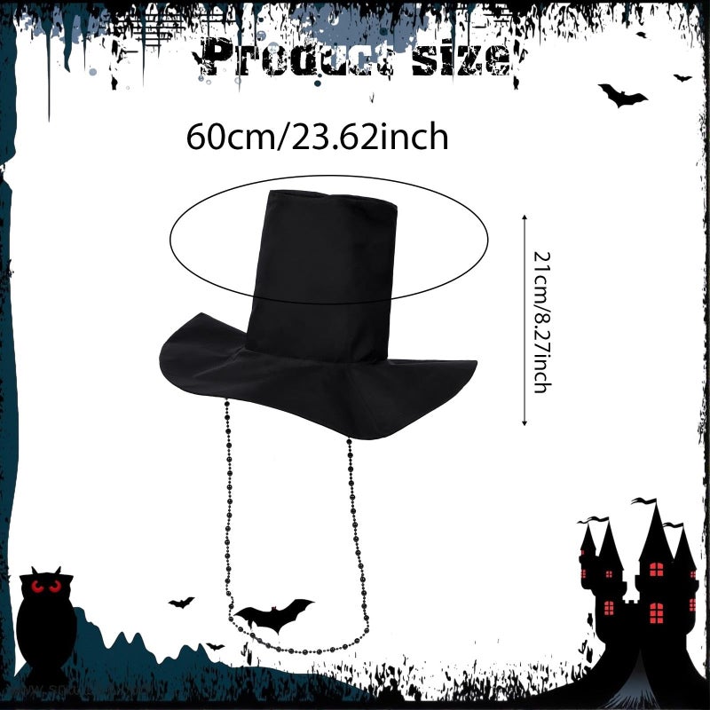 Halloween Hat For Adults 60cm Circumference Polyester Cosplay Hat For Party Masquerade - Image 4