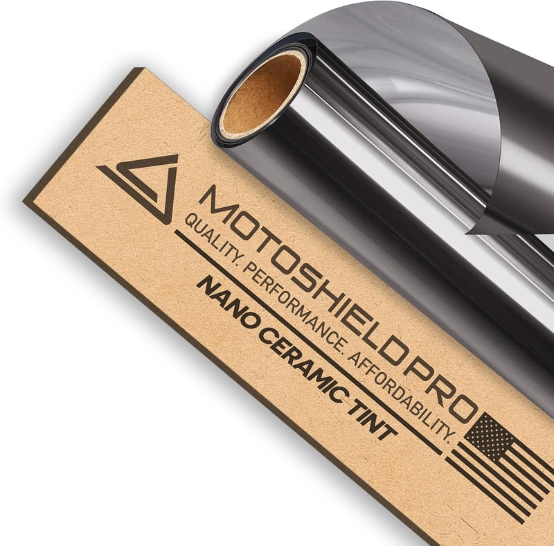 MotoShield Pro Premium 2mil Ceramic Window Tint - 20 Inches x 10 Feet (15%) - Image 1