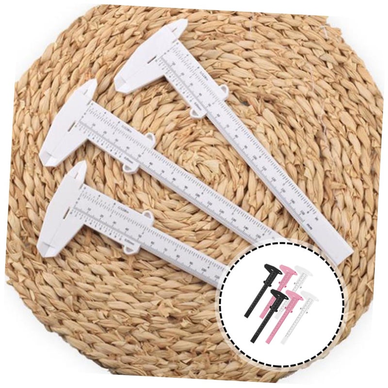 Mikikit 6Pcs Brow Mapping Ruler Set with Claw Clamps for Precise Symmetrical Makeup - Image 4