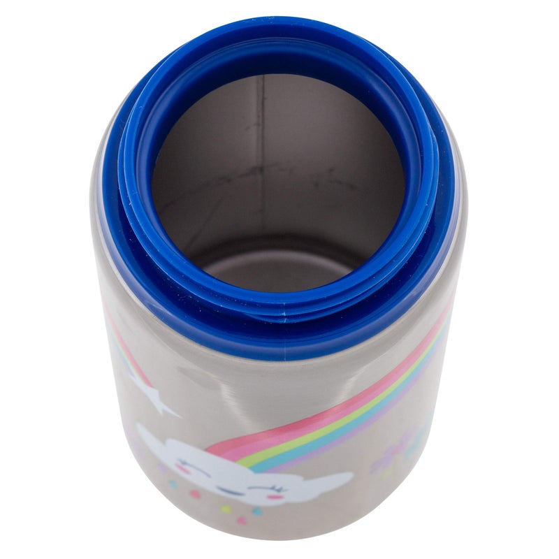 Stephen Joseph Stainless Steel Water Bottles, 18 OZ, Straw lid, Reusable tumbler, Insulated, Rainbow - Image 2