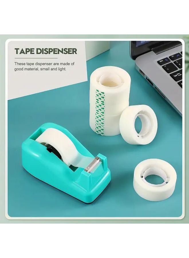 Blue Plastic Tape Dispenser With 2 Refill Rolls For Gift Wrapping And Office Supplies - Image 5