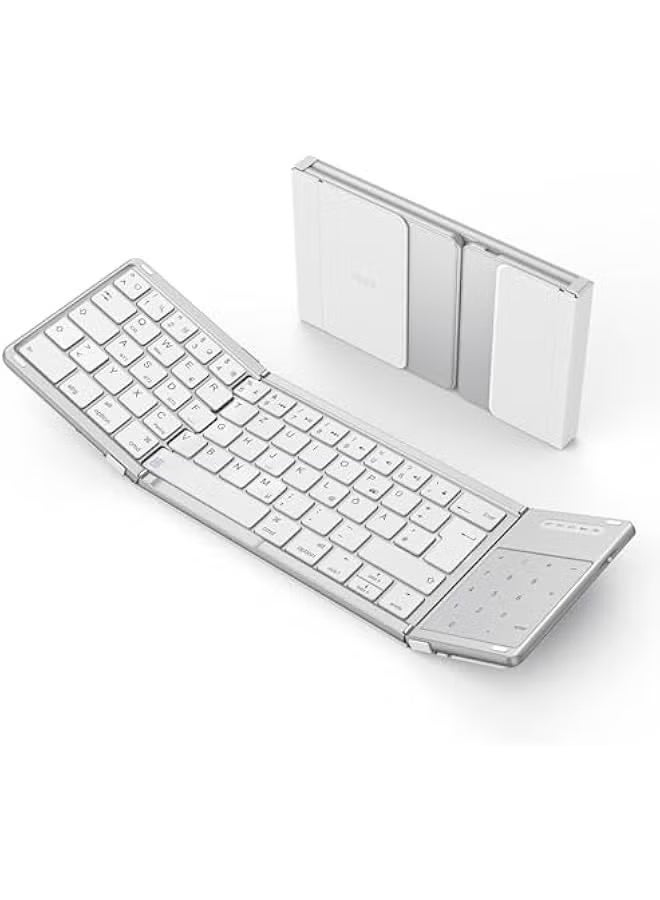 Green Tiger Folding Bluetooth Keyboard for iOS Android Windows - Image 1