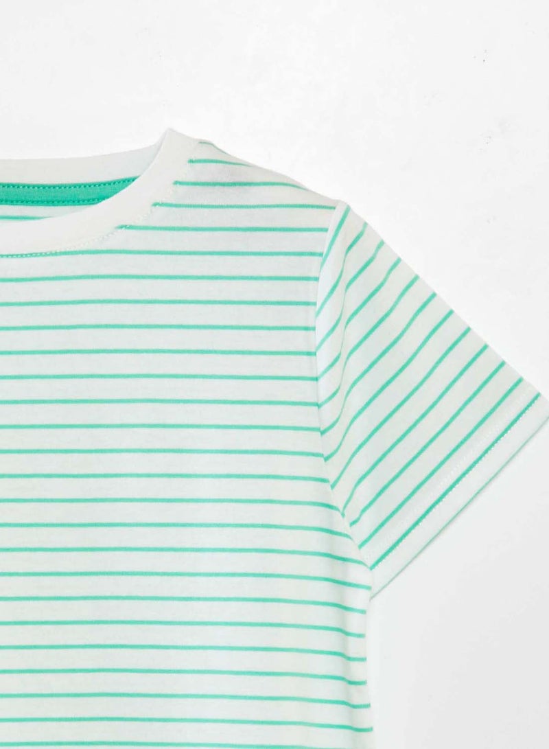 Kiabi striped-t-shirt-green-1 - Image 2