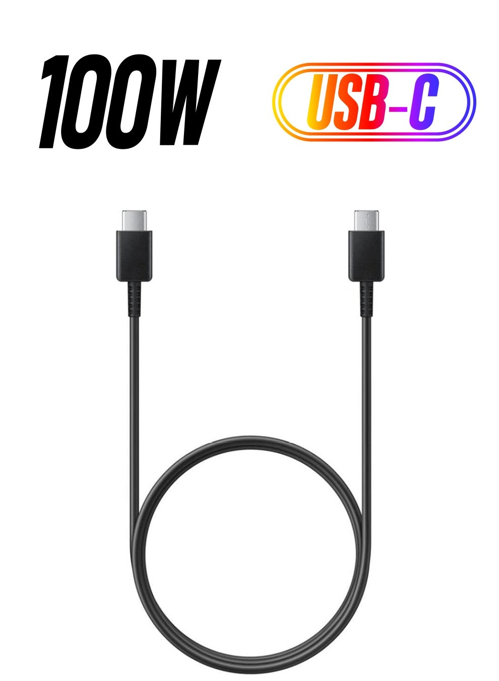 Samsung USB-C Cable 5A, 1m – Super Fast Charging and Data Transfer Black
