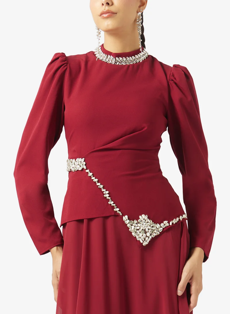 Khizana  Mock Peplum Dress for Women | Best Price UAE