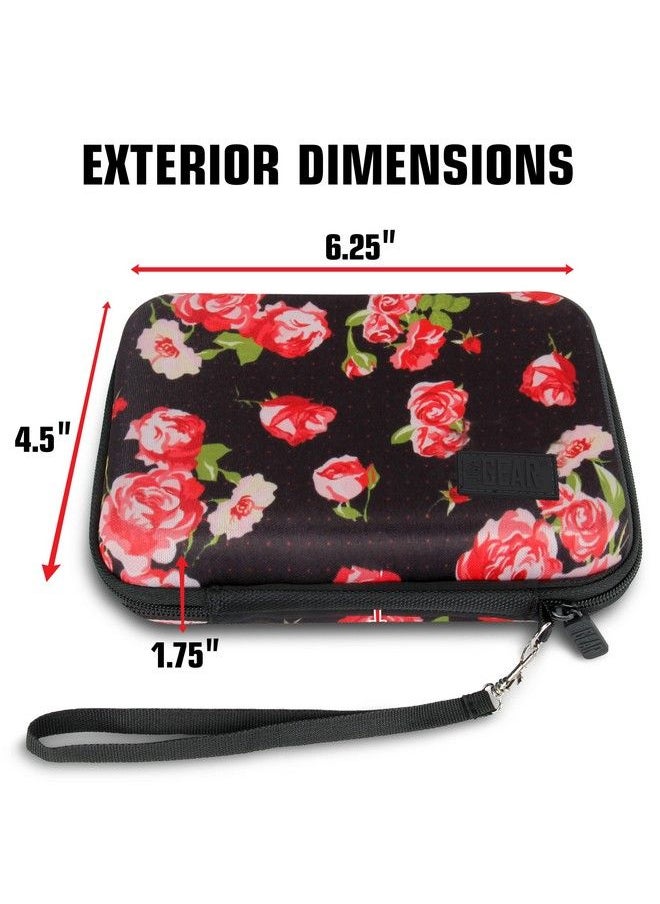 USA Gear Hard Shell Portable Printer Case With Scratchresistant Interior Security Strap And Wrist Strap Compatible With Hp Sprocket Fujifilm Instax Mini 11 Canon Ivy Kodak & More Floral  - Image 5