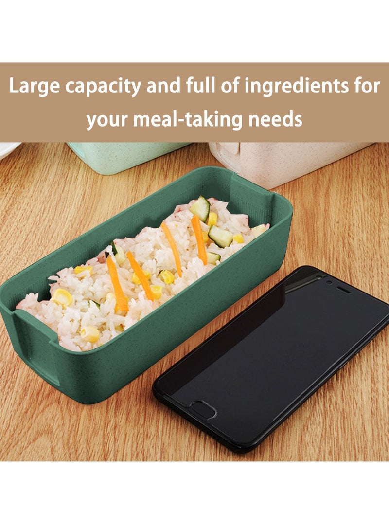 Y&D 17-Piece Bento Lunch Box for Kids and Adults with Spoon-Fork Meal Prep Containers Microwave-Safe Food Storage Salad Container Sandwich Snack Packing - Image 3