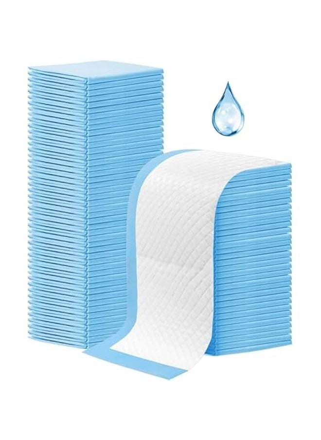 TRASSLE 100 Pack Disposable Changing Pads, Disposable Bed Pads, Waterproof Diaper Changing Pad, Leak-Proof Underpads, Large Diaper Pad Changing Mat Disposable Baby Underpads, Ultra Absorbent  - Image 1