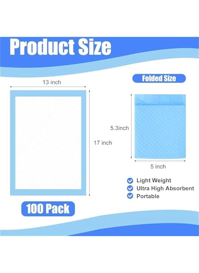 TRASSLE 100 Pack Disposable Changing Pads, Disposable Bed Pads, Waterproof Diaper Changing Pad, Leak-Proof Underpads, Large Diaper Pad Changing Mat Disposable Baby Underpads, Ultra Absorbent  - Image 3