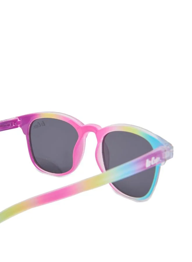 Lee Cooper  Polarized Sunglasses Rainbow Colorful Frame Grey Mirror Lens 41mm  - LCK115C01  | Best Price UAE