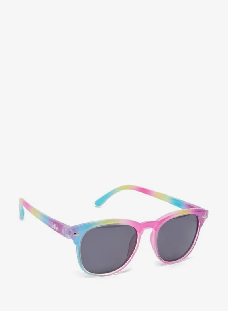 Lee Cooper Polarized Sunglasses Rainbow Colorful Frame Grey Mirror Lens 41mm  - LCK115C01