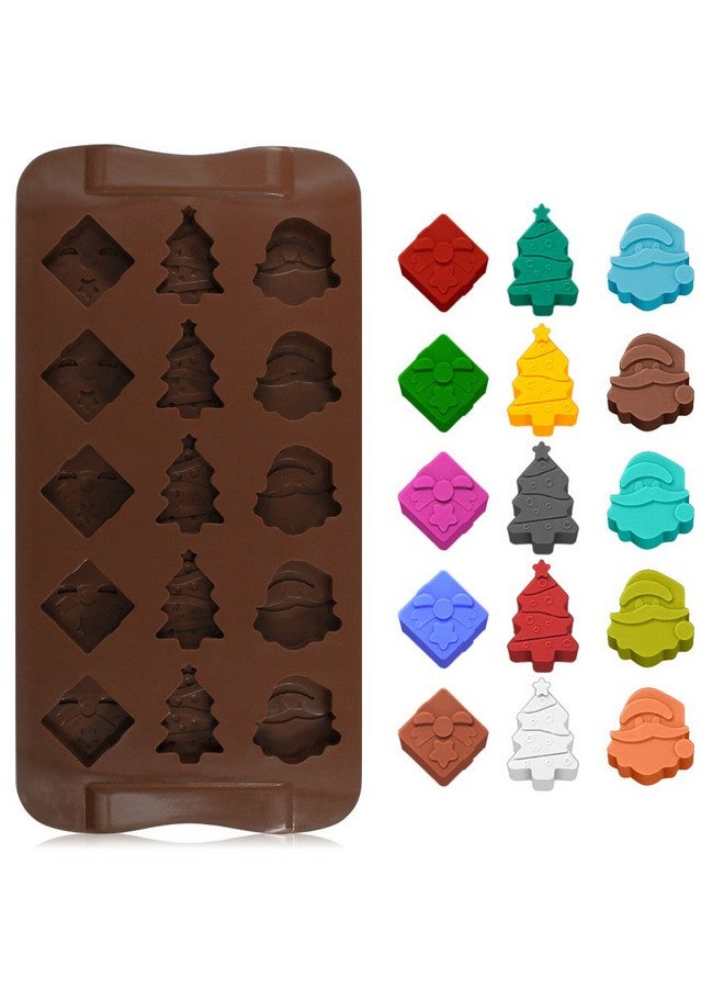 دانزي إكس قوالب شوكولاتة عيد الميلاد، قوالب حلوى سيليكون، DanziX، 4 عبوات من قوالب الصمغ لعيد الميلاد، قوالب خبز بطابع عيد الميلاد للشوكولاتة والحلوى والصمغ والصابون - Image 5
