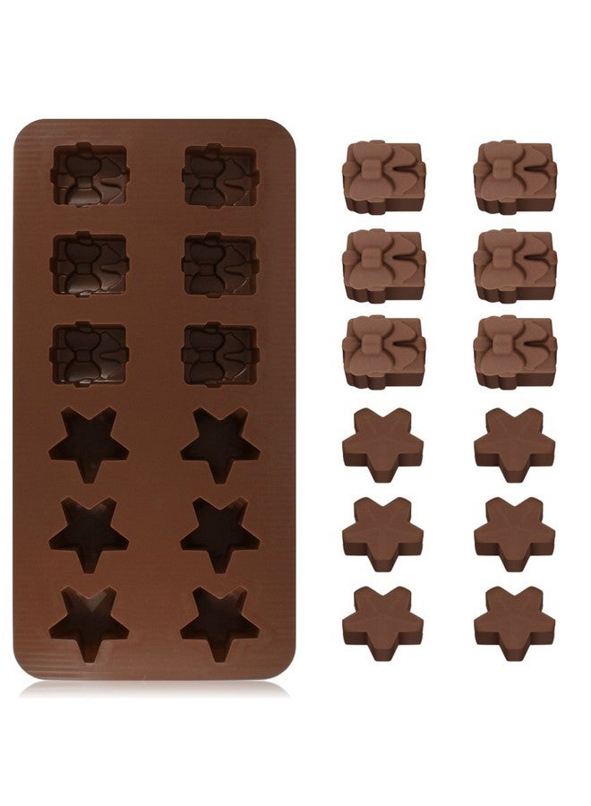 دانزي إكس قوالب شوكولاتة عيد الميلاد، قوالب حلوى سيليكون، DanziX، 4 عبوات من قوالب الصمغ لعيد الميلاد، قوالب خبز بطابع عيد الميلاد للشوكولاتة والحلوى والصمغ والصابون - Image 4