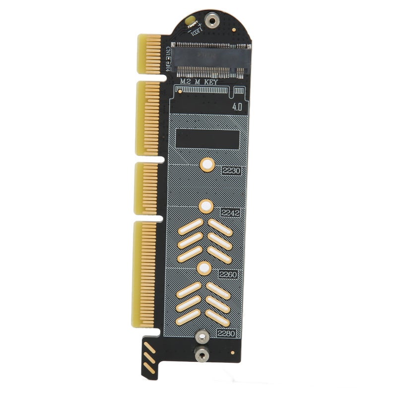 M.2 NVMe SSD to PCIe Adapter 2280 2260 2242 2230 - PCIe 4.0 X16 Expansion Card with Aluminium Alloy Case for Desktop Chassis - Image 3