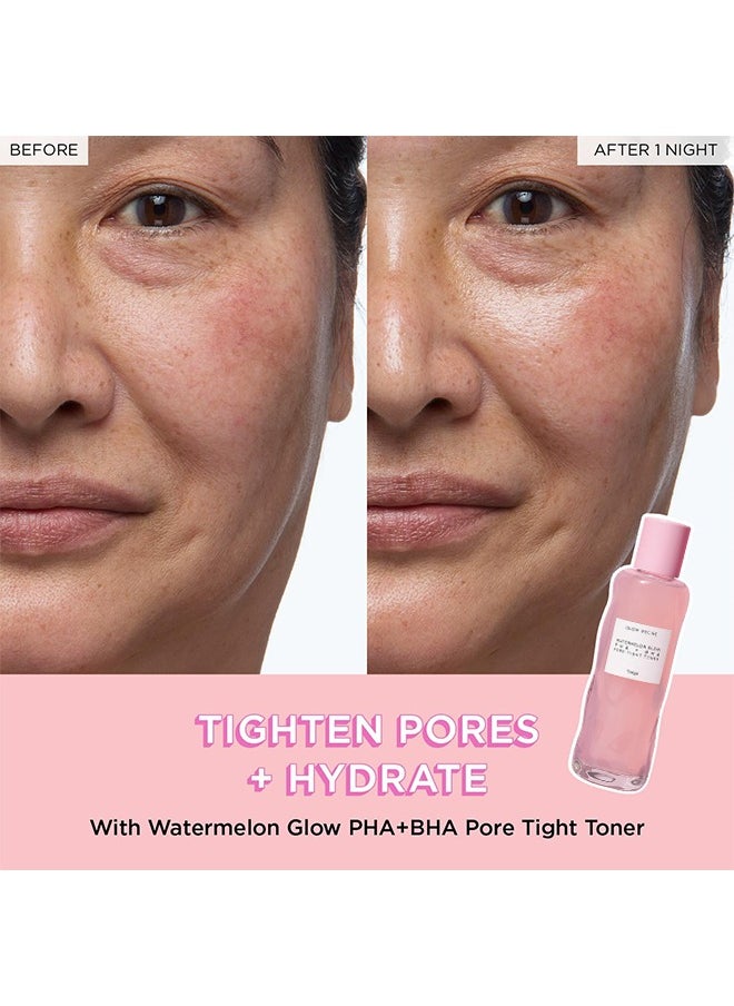 GLOW RECIPE Watermelon Glow PHA + BHA Pore-Tight Toner - Face Toner -  Pore Minimizer & Gentle Facial Exfoliator for Tightening, Hydrating & Exfoliating - Glycerin, Watermelon & Cactus Water, 150ml  - Image 3