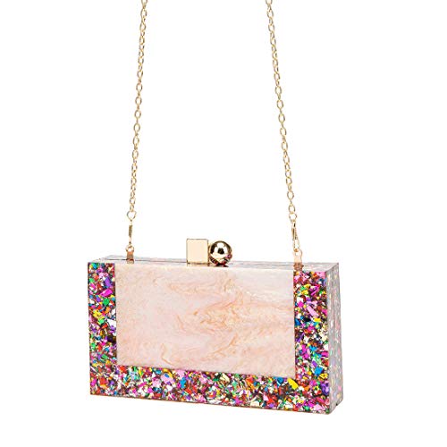 LETODE New acrylic contrast color stitching clutch for Women Wedding Party Clutch bag (5240-color) - Image 3