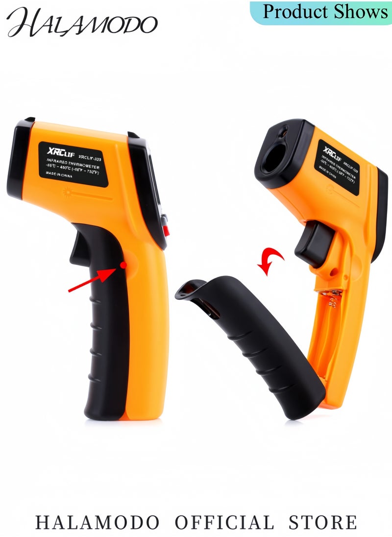 Kitchen Infrared Thermometer, -50°C to 380°C(-58°F to 716°F) Digital Laser Infrared Thermometer Gun Instant-read Handheld Thermometer