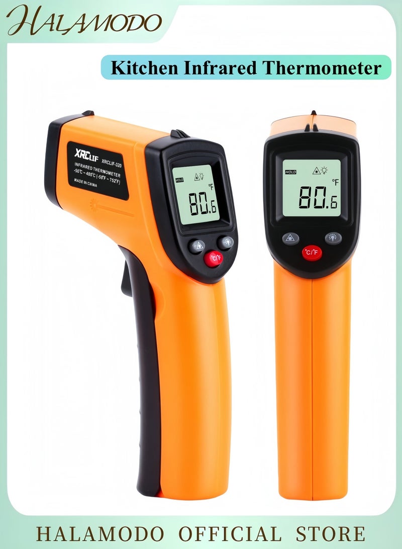 Halamodo Kitchen Infrared Thermometer, -50°C to 380°C(-58°F to 716°F) Digital Laser Infrared Thermometer Gun Instant-read Handheld Thermometer - Image 1