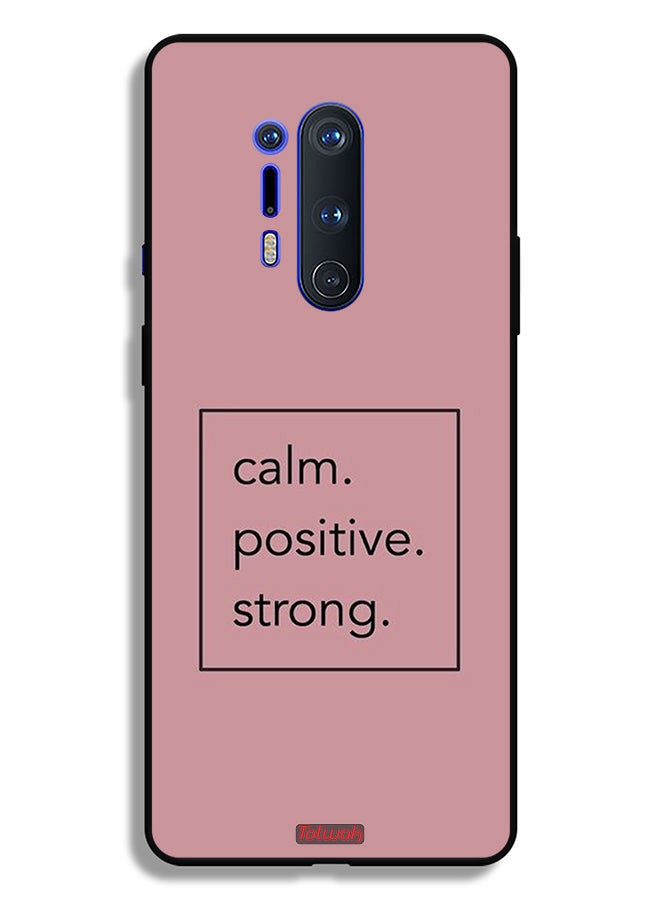 Tolwak OnePlus 8 Pro Protective Case Cover Calm Positive Strong - Image 2