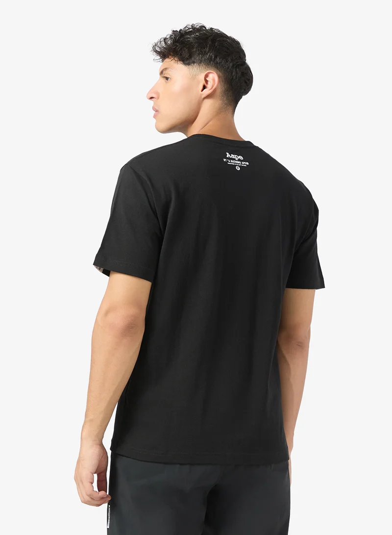 AAPE Moonface logo short sleeve tee