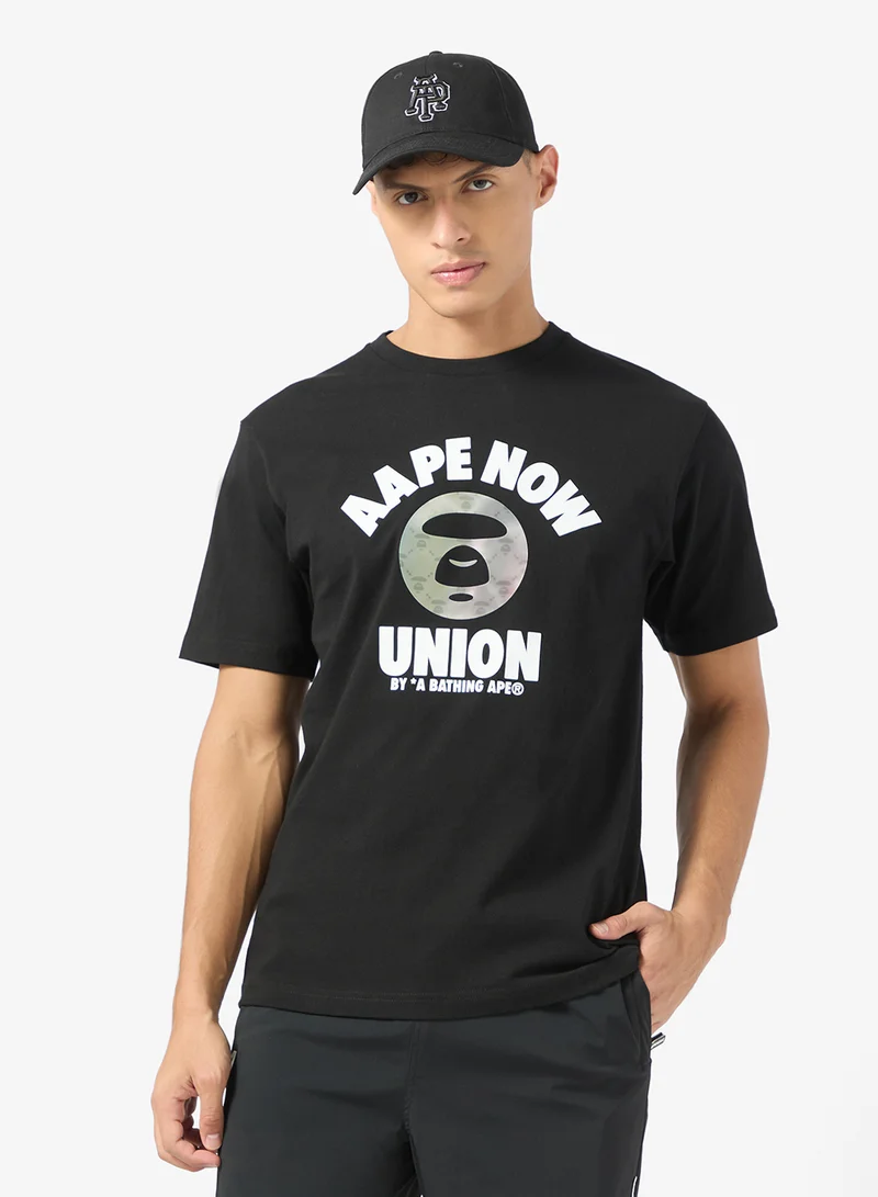 AAPE Moonface logo short sleeve tee