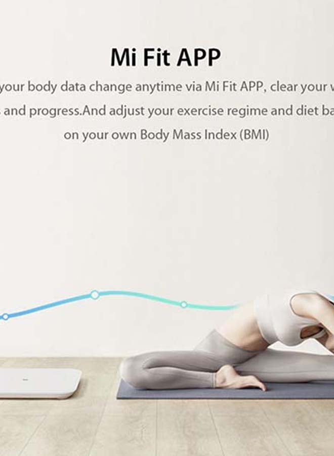 NIBEMINENT LED Display Smart Weighing Scale 2 White - Image 3