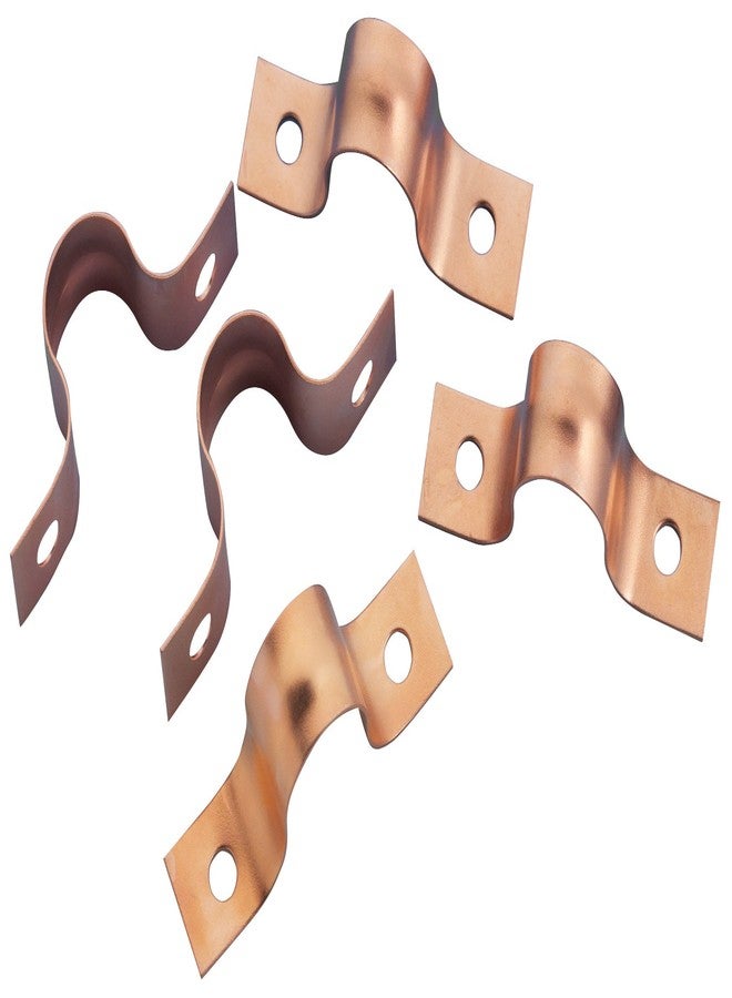 أوتي حزام أنبوب نحاسي بفتحتين مقاس 1/2 بوصة من Oatey (عبوة من 12 قطعة) - قطعة واحدة لكل قطعة - Image 1