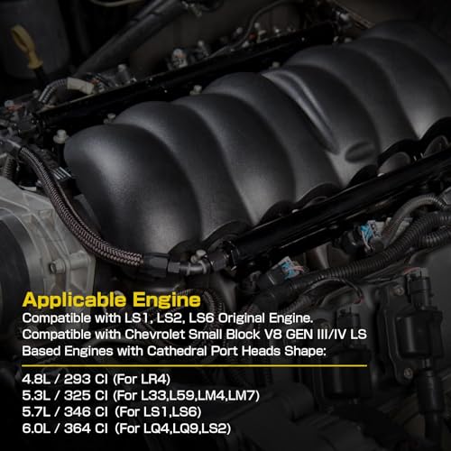 GSTP For LS LS1 LS2 LS6 Intake Manifold with Cathedral Port Compatible with Chevy 4.8 5.3 5.7 6.0 L (102MM Silver) - Image 2