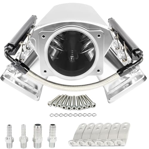 GSTP For LS LS1 LS2 LS6 Intake Manifold with Cathedral Port Compatible with Chevy 4.8 5.3 5.7 6.0 L (102MM Silver) - Image 1