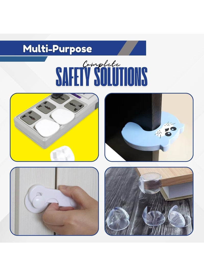 المنزل الذكي مجموعة أمان الطفل الذكية المنزلية 29 قطعة مجموعة أمان الطفل المثالية مع أقفال أمان وحراس زوايا وأغطية للمقابس. - Image 4
