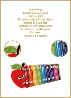 al ostoura toys Eight Sound Hand Knock Xylophone Wooden Kids Educational Toy Gift  - Image 5