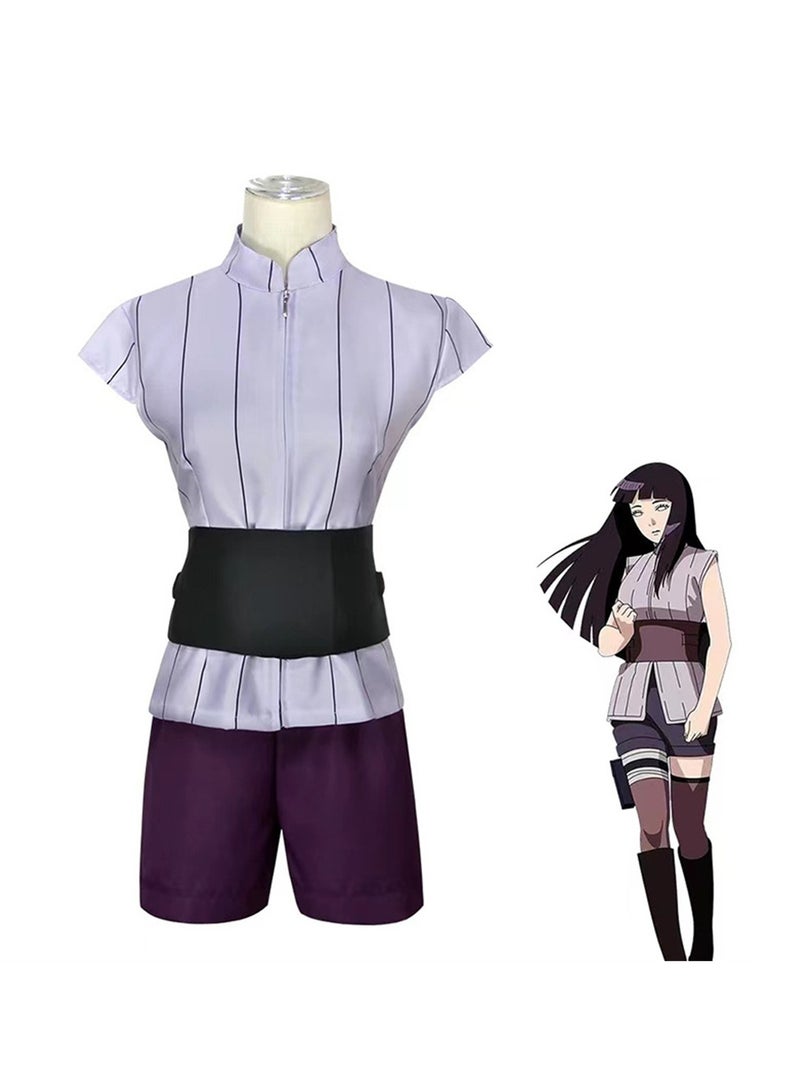 Naruto cos costume Hyuga Hinata cosplay performance costume Stage Dress Up Costume - Image 4