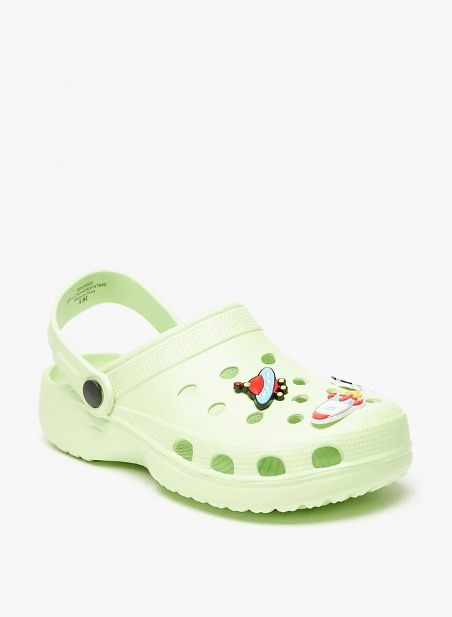 Flora Bella By Shoexpress Girls Space Accent Detail Slip-On Clogs