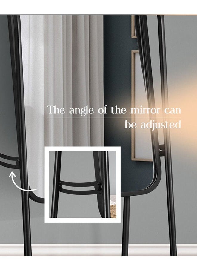 Generic - Sturdy, Heavy-Duty Standing Mirror With Adjustable Stand, Can Be Detached And Hung On The Wall, Equipped With Wheels For Easy Movement, 153X40 Cm - Image 1