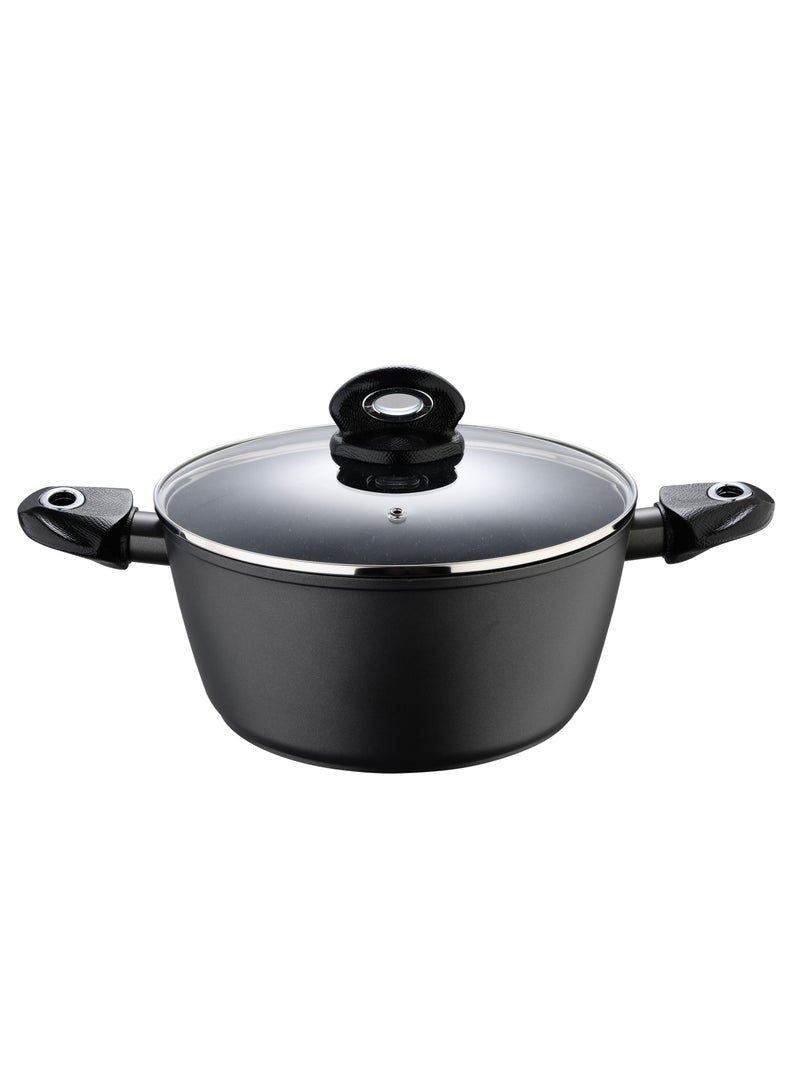 BERGNER طاجن غير لاصق من الألمنيوم المطروق بقاع تحريض مع غطاء 26X13 سم - Image 2