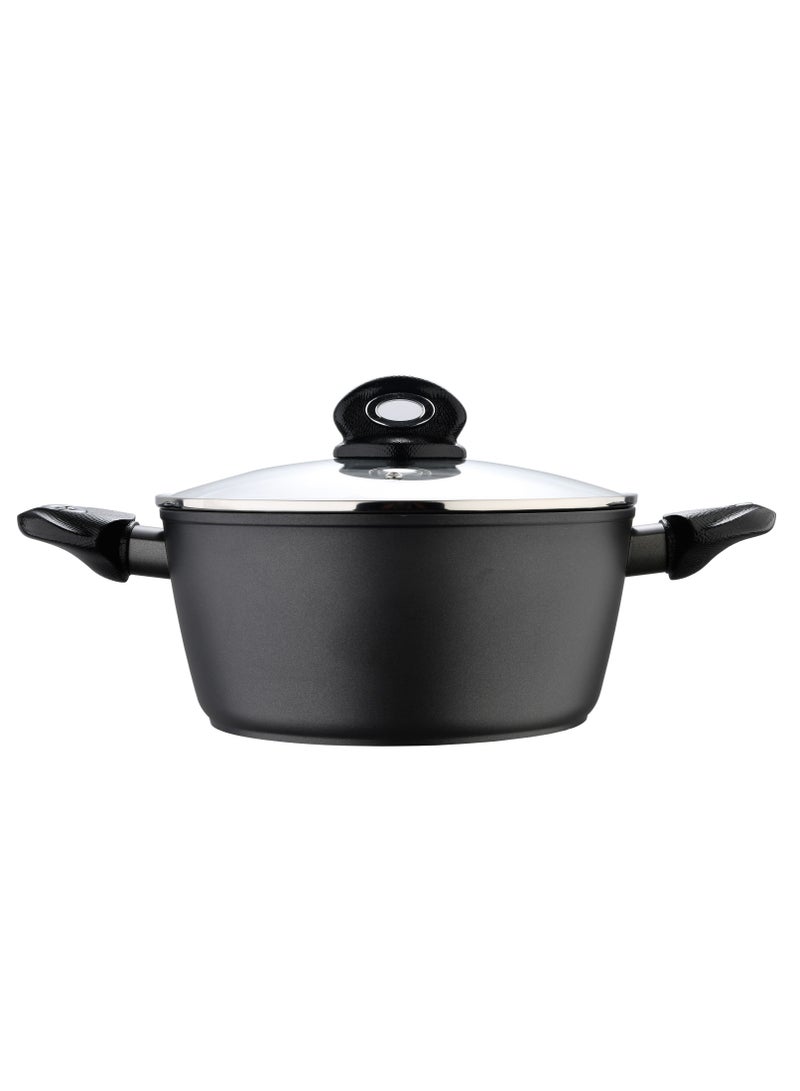 BERGNER طاجن غير لاصق من الألمنيوم المطروق بقاع تحريض مع غطاء 26X13 سم - Image 3