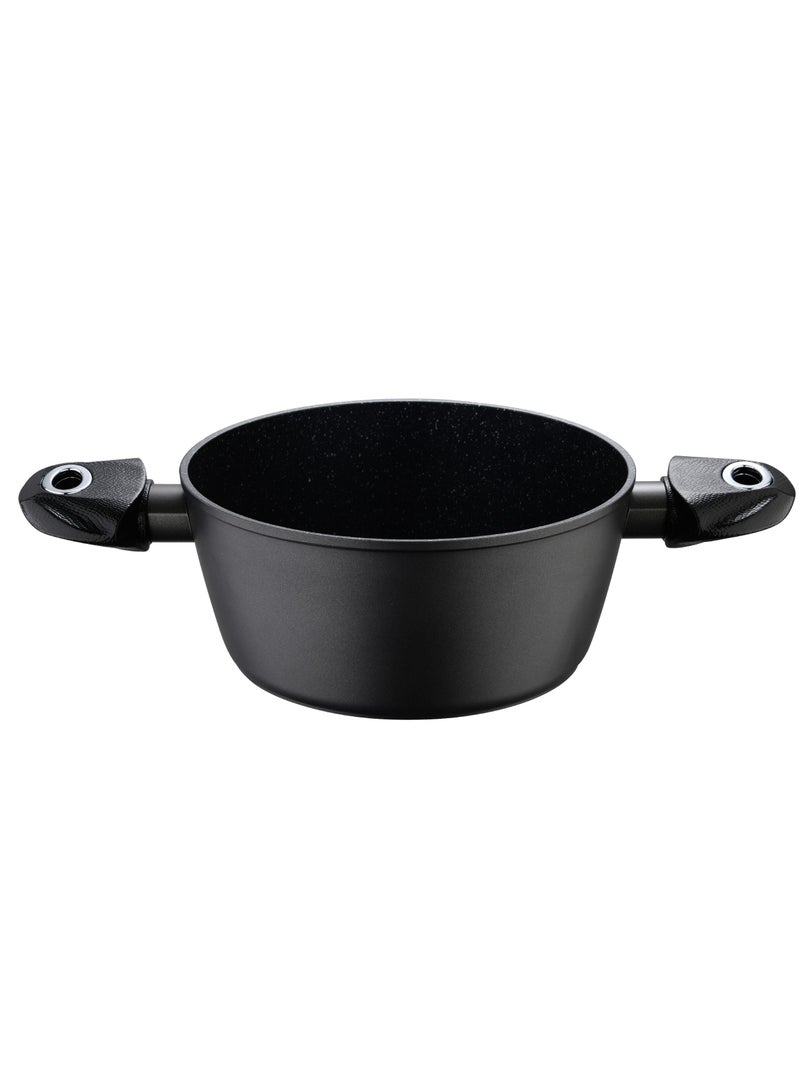 BERGNER طاجن غير لاصق من الألمنيوم المطروق بقاع تحريض مع غطاء 26X13 سم - Image 4