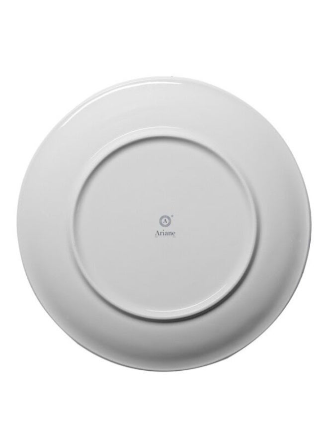 Ariane Premium Fine Porcelain Round Rimless Plate Splash Blue - Image 3