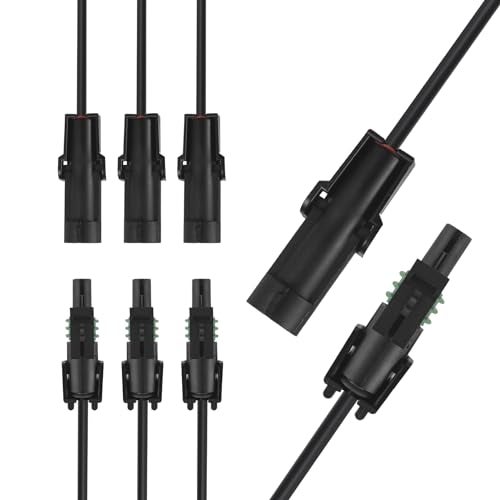 MUYI 14AWG Electrical Connectors Kits, 3 Sets 1 Pin Way Wire Harness Connectors Weatherpack Pack Connector Kit - Image 1
