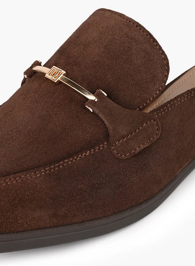 DUCHINI TAN Celeste Women Metallic Accent Mules for Women | Best Price UAE