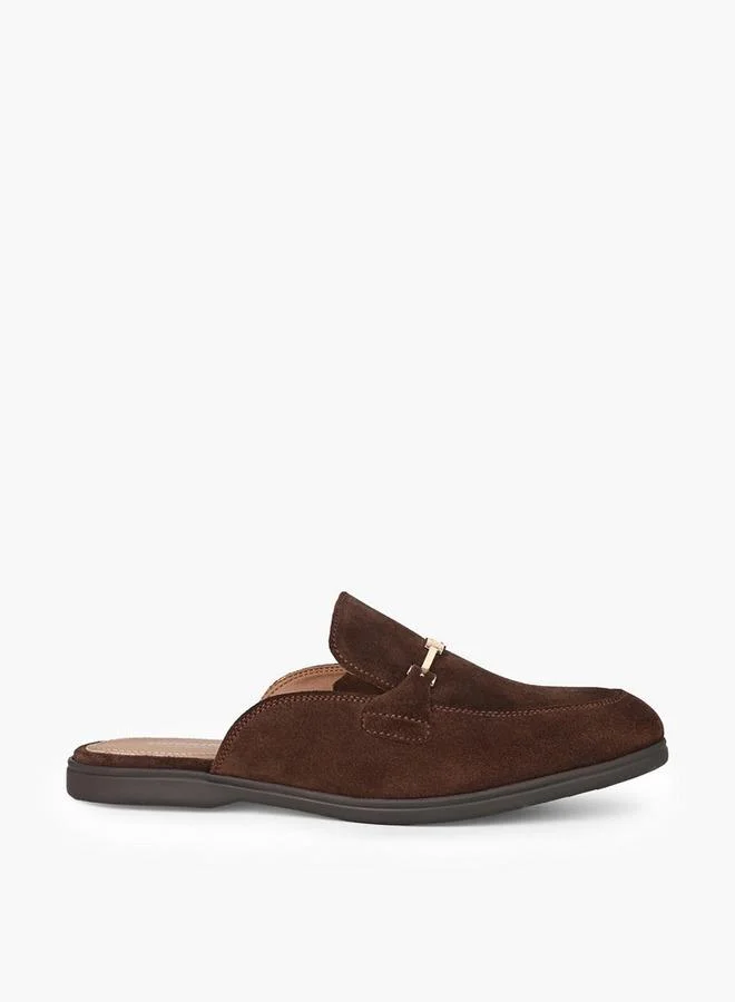 Duchini TAN Celeste Women Metallic Accent Mules for Women | Best Price UAE