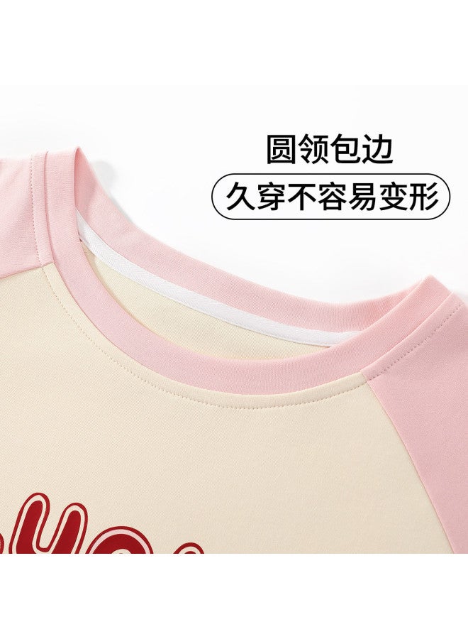 Fenton lightweight Summer Round Neck Short Sleeve Pajama Set With Shorts For Women Homewear - Image 5