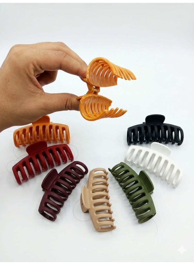Plastic hair clip - strong claw for special occasions and everyday use - 1 piece, color may vary - Image 1