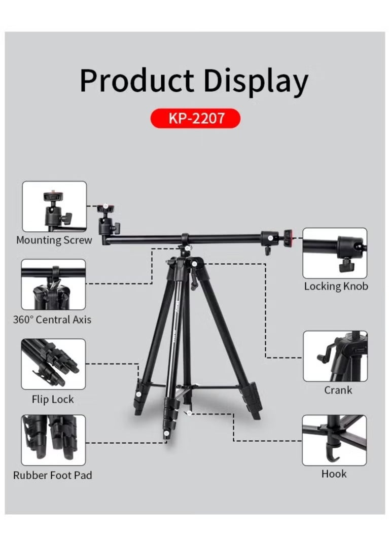 Jmary Jmary KP-2207 Overhead & Professional Vloging 2 in 1 Tripod  - Image 2